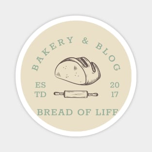 Bread of Life Bakery & Blog | Brown & Teal Magnet